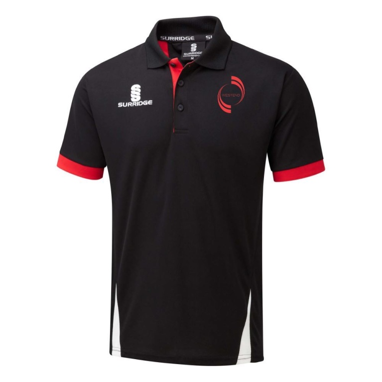 Westend FC Blade Polo Black/Red/White