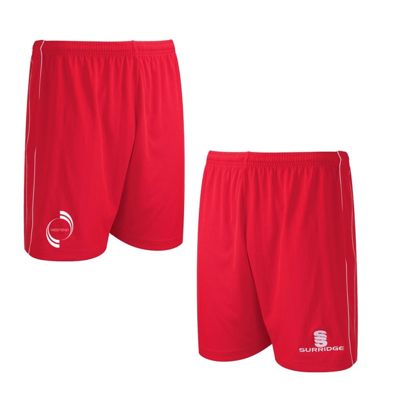 Westend FC Classic Shorts Red